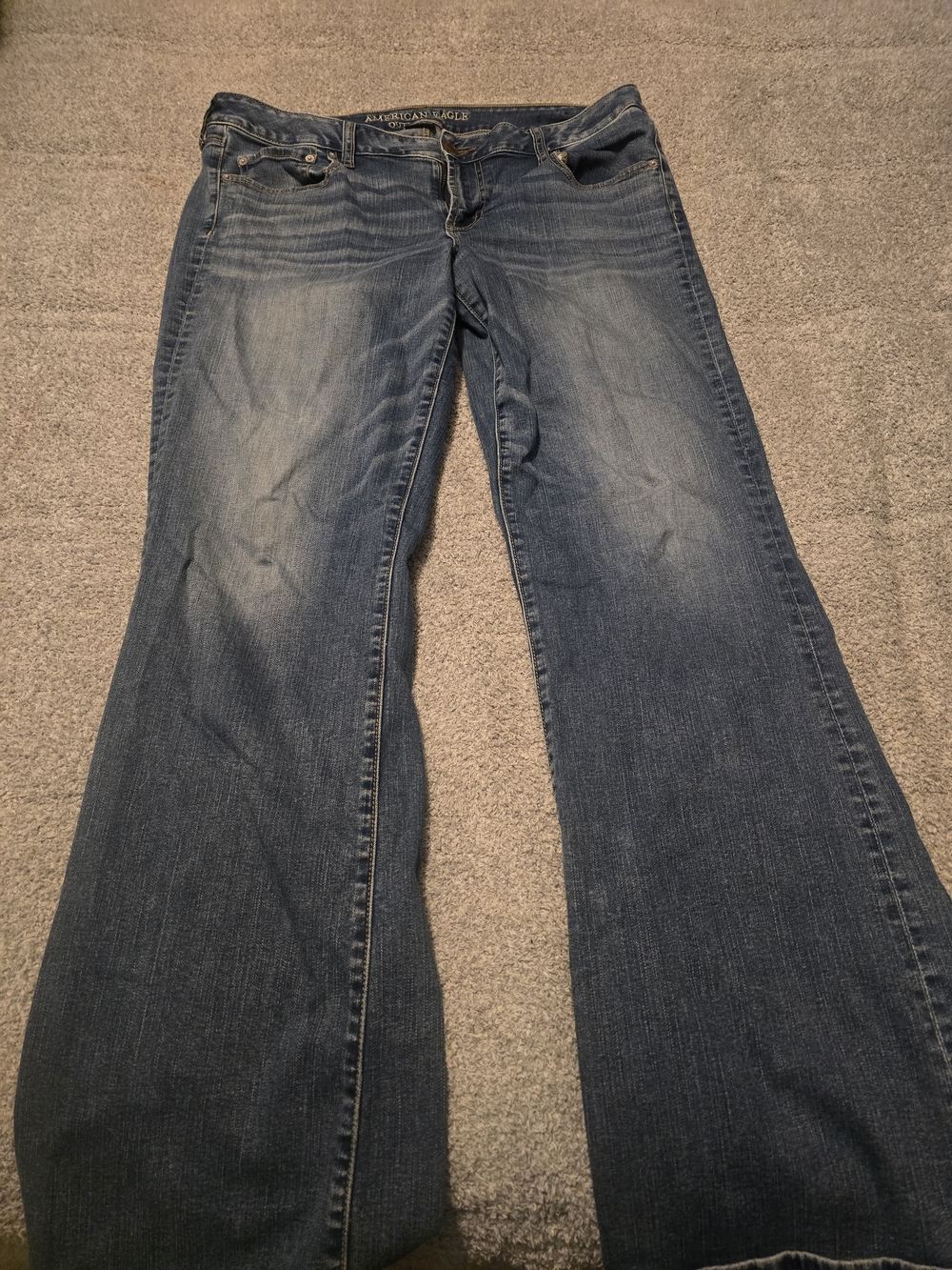 American Eagle Outfitters Women's Medium Blue Favorite Boyfriend Jean